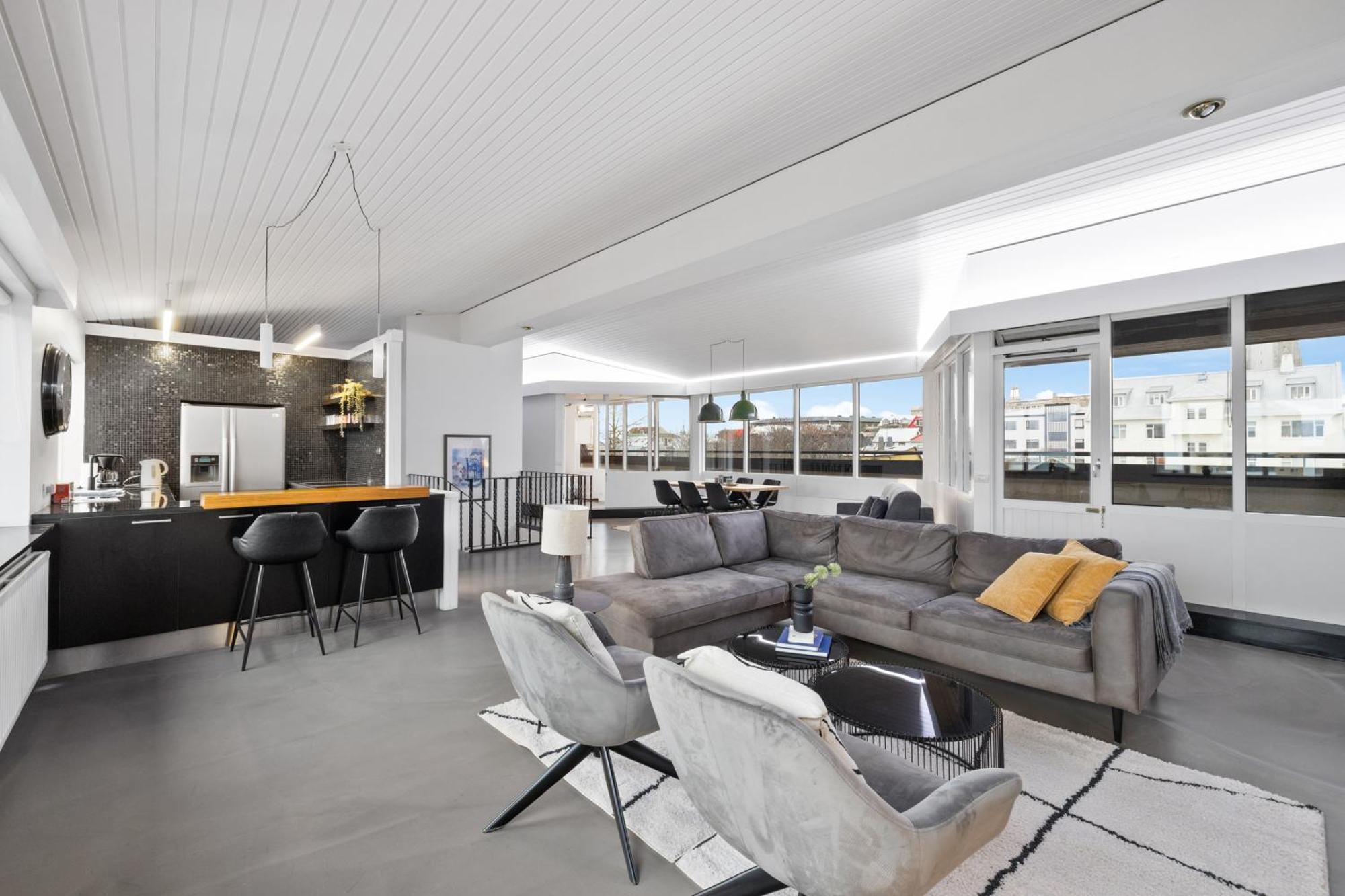 Penthouse Apt On The Shopping Street-Free Parking 雷克雅維克 外观 照片